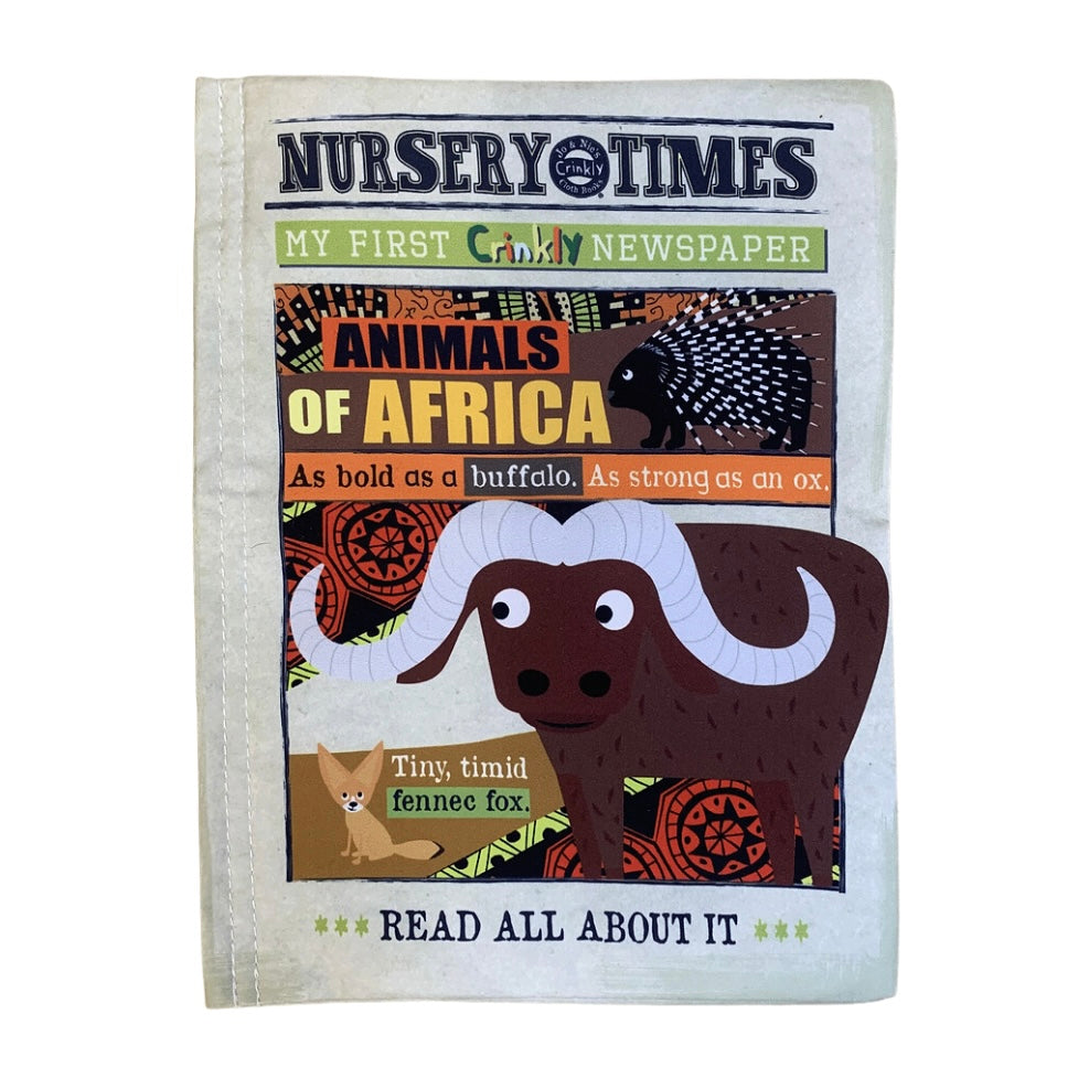Nursery Times Crinkly Newspaper - African Animals