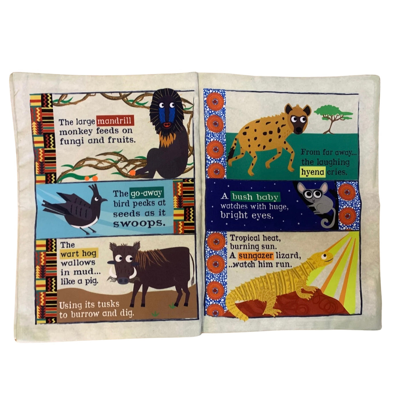 Nursery Times Crinkly Newspaper - African Animals