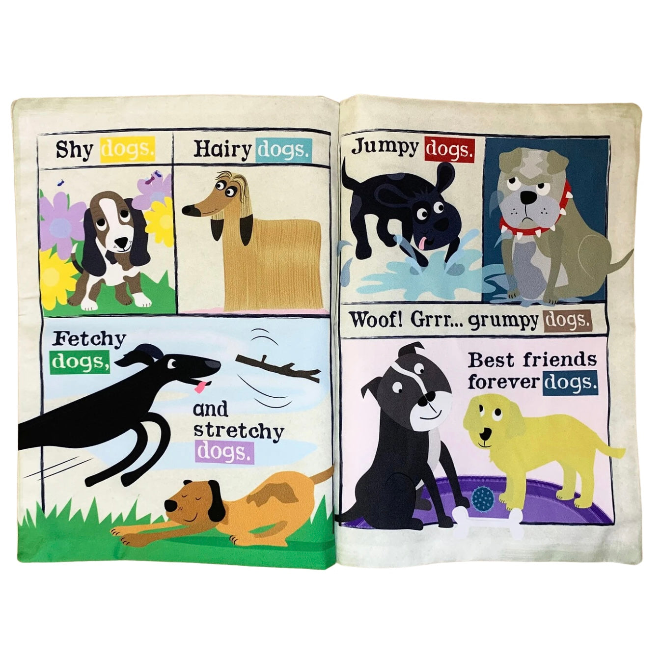 Nursery Times Crinkly Newspaper - Just Dogs