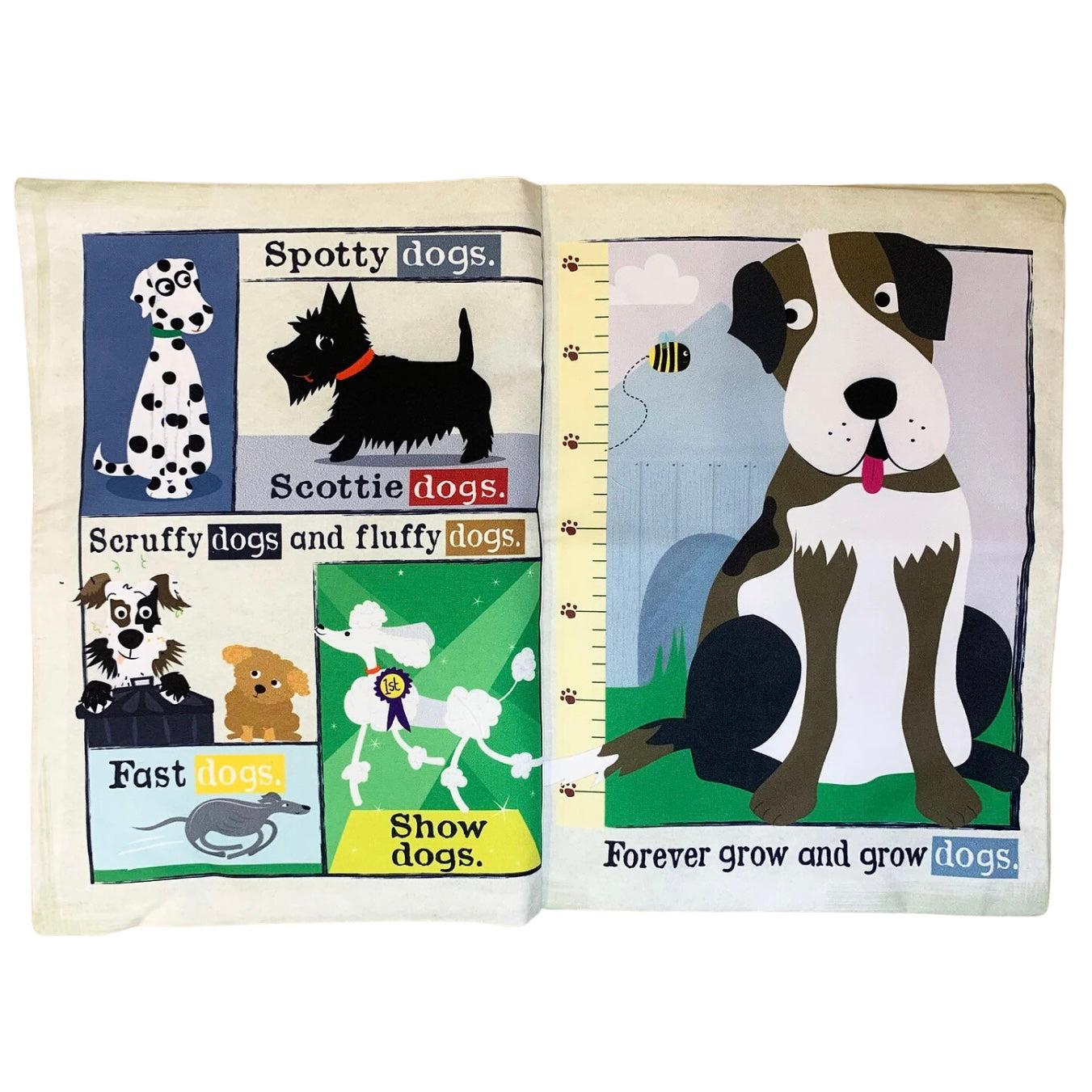 Nursery Times Crinkly Newspaper - Just Dogs