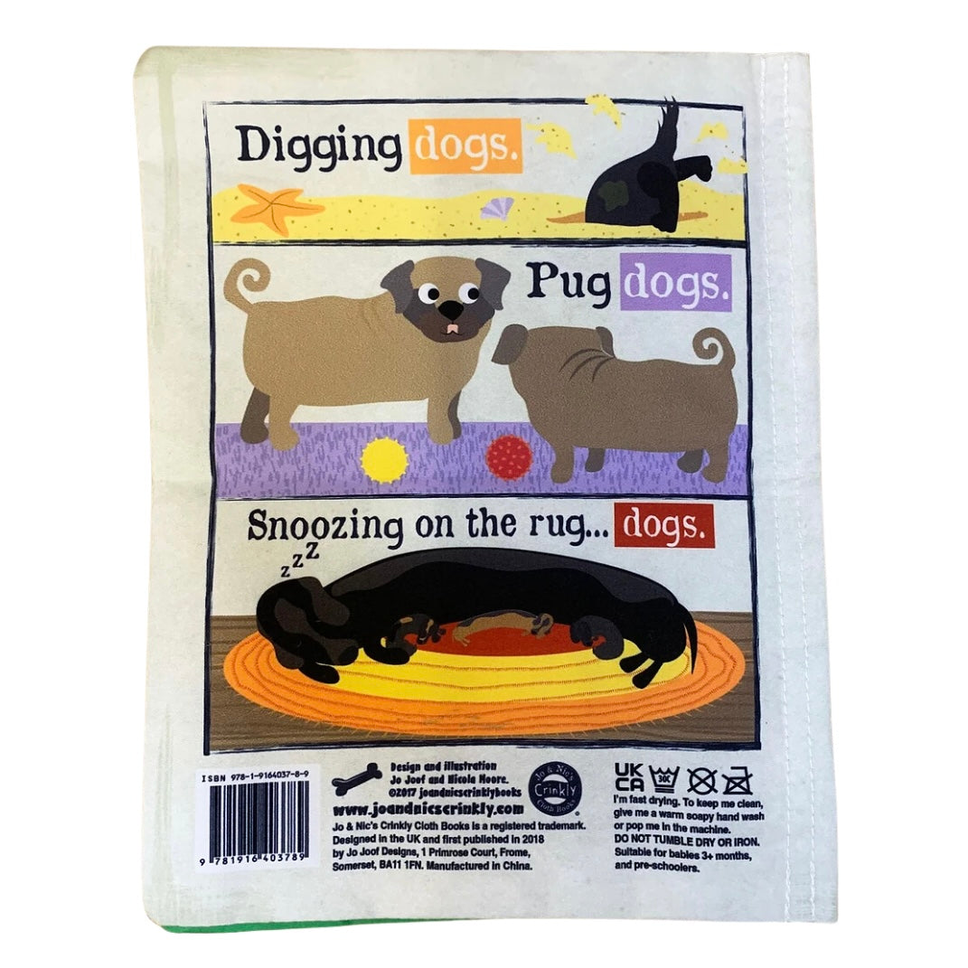 Nursery Times Crinkly Newspaper - Just Dogs