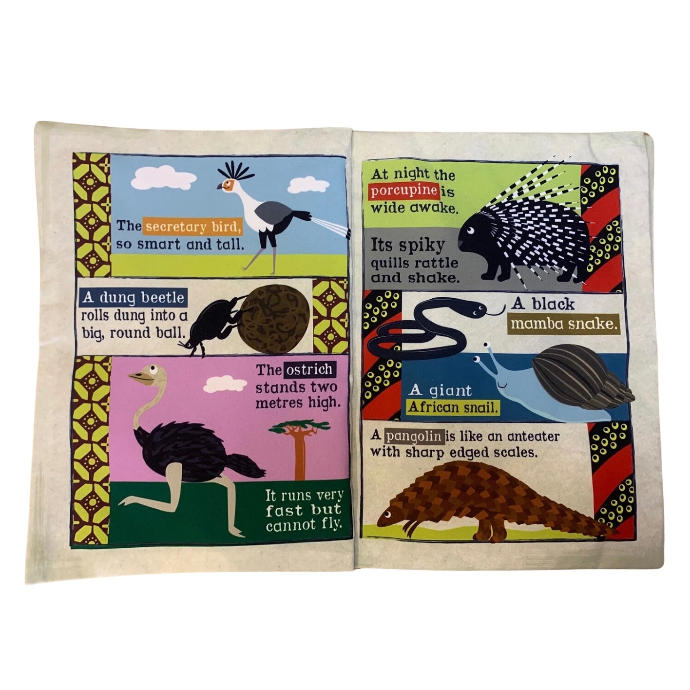 Nursery Times Crinkly Newspaper - African Animals