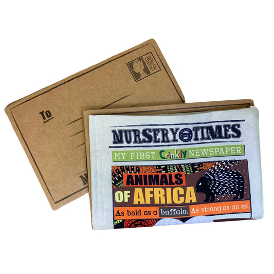 Nursery Times Crinkly Newspaper - African Animals