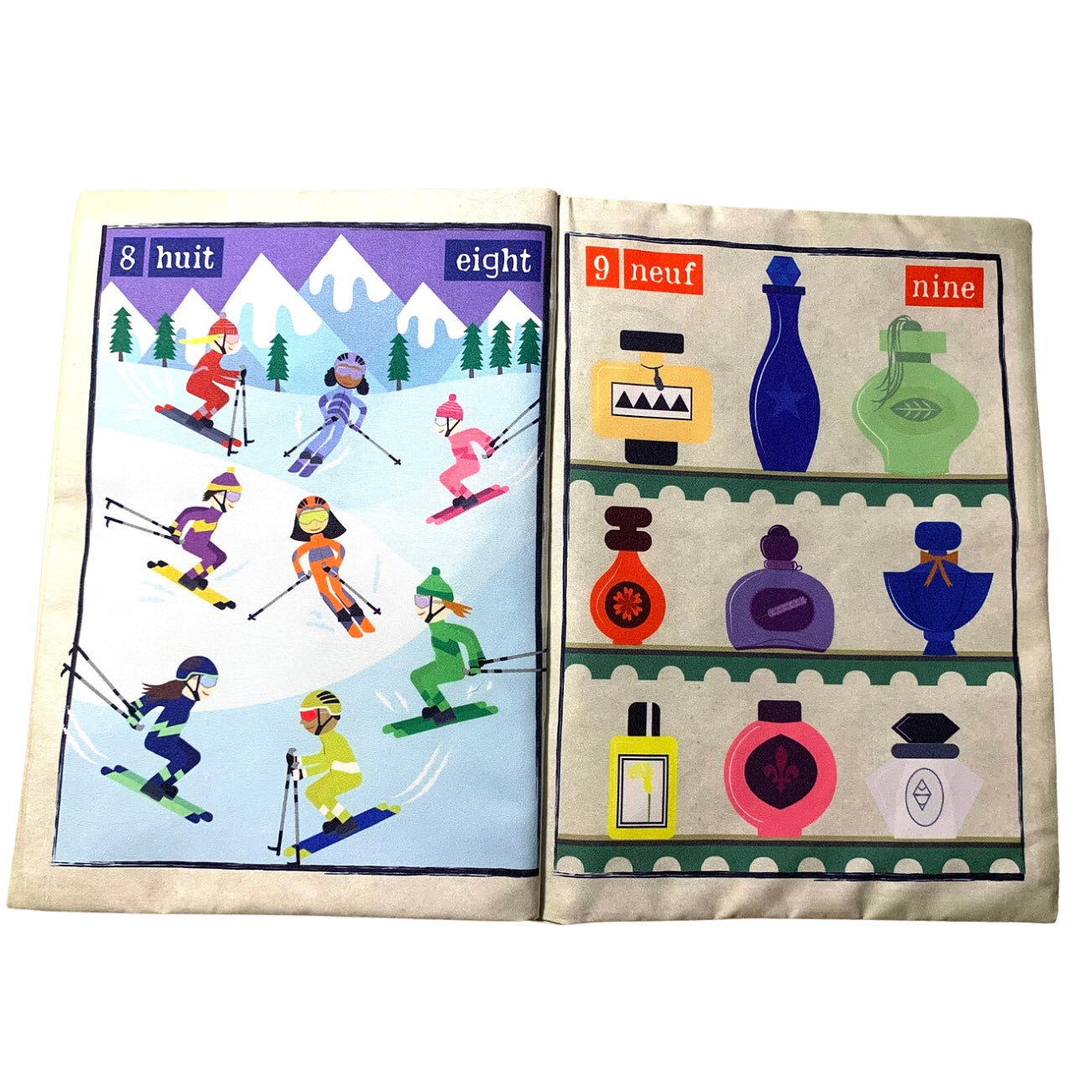Nursery Times Crinkly Newspaper - Count to 10 in French