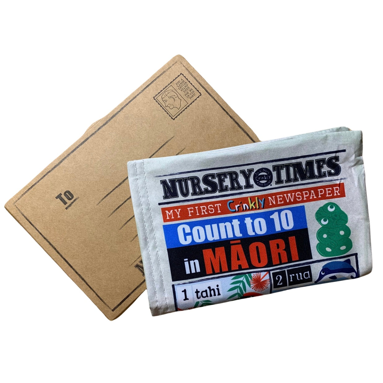 Nursery Times Crinkly Newspaper - Count to 10 in Māori
