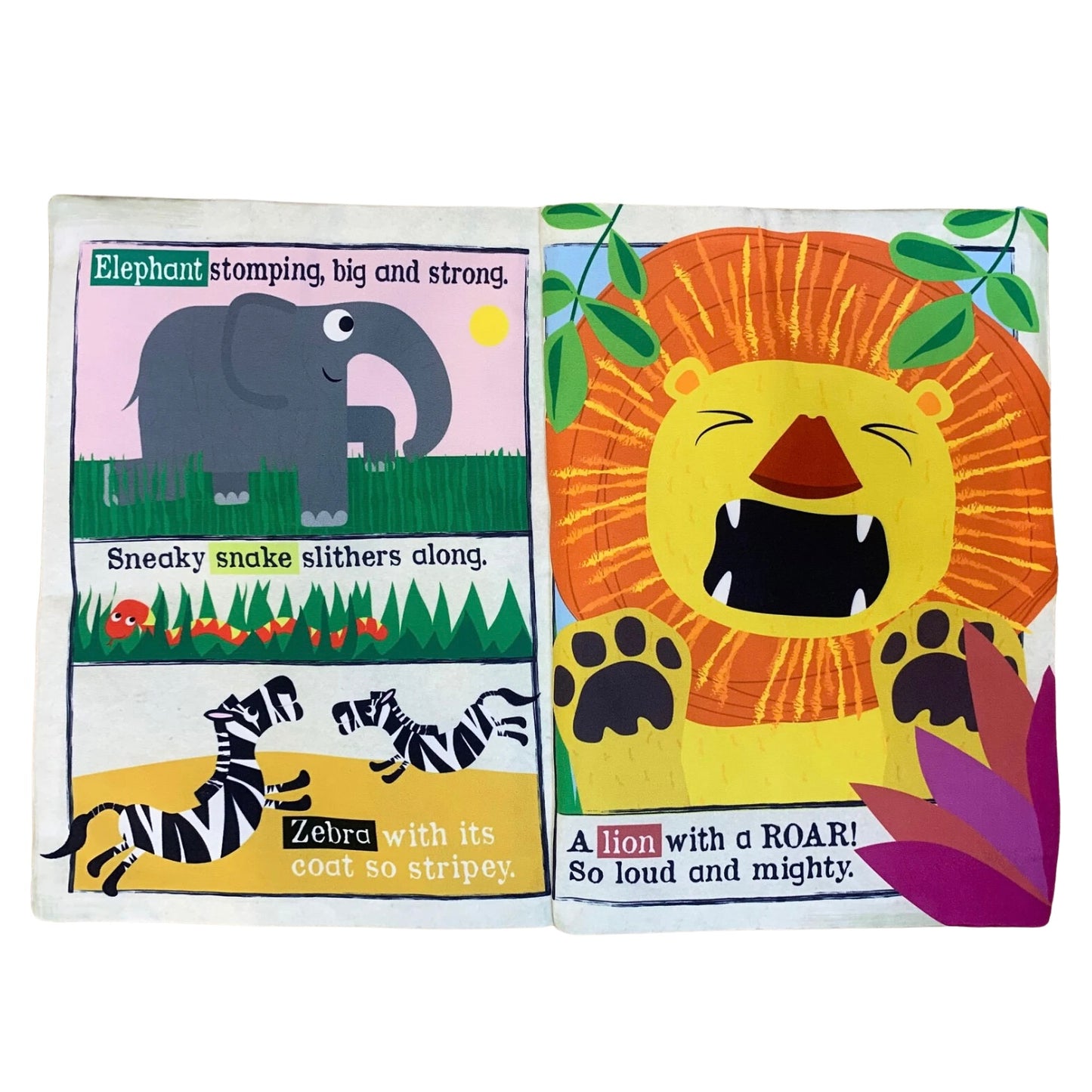Nursery Times Crinkly Newspaper - Safari Animals