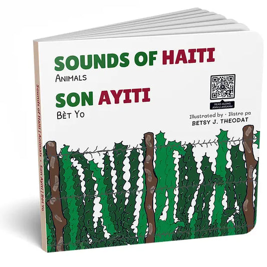 Sounds of Haiti - Animals - Bilingual Board Book (Haitian Creole)